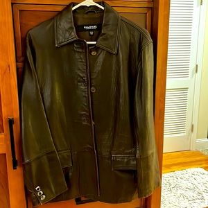 Designer leather jacket